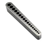 Uxsjakjsd Guide de Perçage pour Trous Droits (STD1000DGNP), Acier Traité Thermiquement, 17 Tailles, de 1/8 Po à 3/8 Po, par Incréments de 1/64 Po.