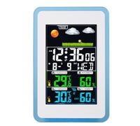 Uxsjakjsd Horloge de Prévision Météorologique, Réveil de Surveillance Météorologique avec Écran Couleur, Adapté pour Une Utilisation Intérieure et Extérieure, Transmission sans Possible.