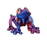Uxsjakjsd Impression 3D Simulation Grenouille Arboricole Articulation Mobile Grenouille Cuisine Décoration Maison Bureau Animal Bureau Jouet Aimant Réfrigérateur B