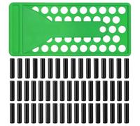 Uxsjakjsd Kit de Création de Baume à Lèvres : 50 Tubes Vides, Ensemble de Moules et Racloirs Inclus