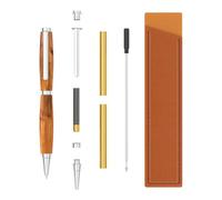 Uxsjakjsd Kit de Stylos à Bois Slimline - Encre Noire (Lot de 10) + Étuis Bonus - Fournitures de Bricolage pour Cadeaux et Outils D'Écriture.
