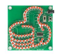 Uxsjakjsd Kit Électronique de Lampe de Pouce à LED à Monter Soi-Même, 81 LED Clignotantes, MCU STC8G1K08, Kit D'Entraînement de Soudage PCB Contrôlable avec Cordon D'Alimentation.