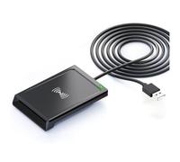 Uxsjakjsd Lecteur de Cartes à Puce 2 en 1 avec Contact et NFC, Lecteur/Graveur de Cartes à Puce Double Interface Connecté à Un PC, Lecteur de Cartes à Puce PCSC avec Contact