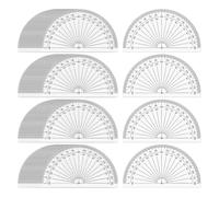 Uxsjakjsd Lot de 100 Rapporteurs en Plastique, Rapporteurs Mathématiques en Vrac, Ensemble de Rapporteurs à 180 Degrés, Rapporteurs Transparents pour Étudiants, Mesure D'Angle 4 Pouces
