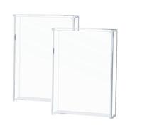 Uxsjakjsd Lot de 2 Boîtes à Fleurs Séchées en Acrylique pour Souvenirs de Mariage, Vitrines Transparentes à Cadre, 12,7 X 18,7 Cm