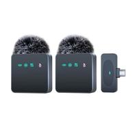 Uxsjakjsd Microphone Lavalier sans Professionnel Enregistrement de la Fonction Mute RÉDUCTION du BROFT MIC MIC Portable Portable pour Smartphone Noir