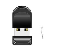 Uxsjakjsd Mini Clés USB Haute Vitesse Étanche Clé USB Portable Mémoire Stick Noir Stockage USB pour PC A2