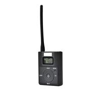 Uxsjakjsd Mini Stéréo Digital Wireless FM Audio Transmetteur Radio Receiver Radio avec Mic 3.5mm AUX Entrée Compatible pour MP3 / 4 Guide Touristique