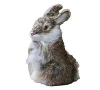 Uxsjakjsd Modèle Réaliste en Fausse Fourrure de Lapin, Figurine d'animal True to Life, Toucher Doux, Simulation de Fourrure de Lapin.