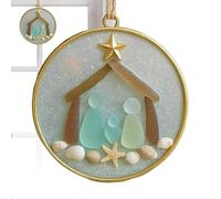 Uxsjakjsd Noël Côtier pour Ornement de Fenêtre, Pendentif en Acrylique Décor Thématique Plage pour Fenêtre, Mur, Salon, Vacances B