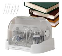 Uxsjakjsd Organisateur de Biberons, Boîte de Rangement avec Couvercle pour Biberons - Récipient Anti-Poussière pour le Lait Maternel, Idéal pour la Cuisine et la Salle de Bain