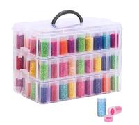 Uxsjakjsd Organisateur de Boîtier d'art Diamant - Boîtier de Rangement pour Art Diamant, Organiseurs de Perles et Rangement