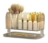 Uxsjakjsd Organisateur de Maquillage de Bureau, Organisateur de Pinceaux de Maquillage, Compartiment à et Rouge à Lèvres