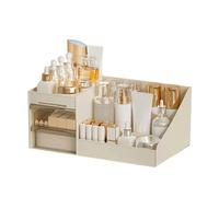 Uxsjakjsd Organiseur de Cosmétiques avec Tiroir Transparent pour Comptoir de Rangement pour Cosmétiques, Lotions, Rouges à Lèvres, Idéal pour les Commodes ou les Salles de