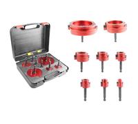 Uxsjakjsd Outil de Raccordement de Tuyaux Kit de Réamer pour Tuyaux en PVC 8 Pièces : 1/2 Po, 3/4 Po, 1 Po, 1-1/4 Po, 1-1/2 Po, 2 Po, 3 Po, 4 Po Tête en Aluminium, Économiseur de Raccord PVC