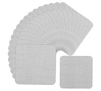 Uxsjakjsd Panneau de Réparation en pour Déchirures de Fenêtres et de Portes, 20 Pièces de Patchs Auto-Adhésifs pour Kit de Réparation de Moustiquaire, 4" X 4"