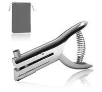 Uxsjakjsd Perforatrice Portative Robuste en Alliage de Zinc, 3/8 Po (10 Mm), à Gorge Profonde, pour Papier D'Identité et PVC