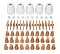 Uxsjakjsd Plasma pour Accessoires de Consommables D'Outils de Coupe - Kit D'Électrodes et de Buses PT-31 de 60 Pièces pour les Modèles de Découpe CUT40 50.