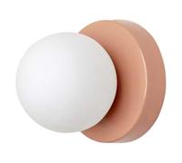 Uxsjakjsd pour Chambre, Étude, Couloir, Escalier, Allée, Éclairage D'Entrée, Appliques Murales LED Nordiques en Verre, Sconce de Base Minimaliste, Rose.