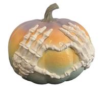 Uxsjakjsd Résine Décorative Artisanat Halloween Dopamine Rose Crâne à Main de la Main de la Main de la Main de Sculpture Gothique de Style Gothique Décor Accessoire