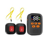 Uxsjakjsd Sans Soignant Soignant Pager Bouton D'Appel Sans Moniteur D'Urgence SOS avec Vibration Pager Personnel Portable de Soignant pour les Soins Aux Personnes Âgées