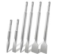 Uxsjakjsd Set de Ciseaux SDS plus de 6 Pièces, Ciseau à Carrelage, Ciseau à Spatule, Marteau Perforateur pour Béton, Maçonnerie, Carrelage et Adhésif à Carrelage.
