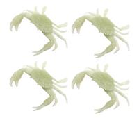 Uxsjakjsd Soft Soft 13 cm Artificiel Luminal Fishing Crab Crab Bait 4pcs 3D Simulation Lumineuse
