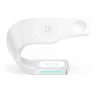 Uxsjakjsd Station de Recharge du Support de Téléphone Fast Wireless Chargeur 4 en 1 Charge Universelle sans pour Téléphones Mobiles Blancs