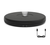Uxsjakjsd Support D'Affichage Rotatif LED 10", Plateau Tournant Motorisé à 360° avec Lumières Intégrées, Base Électrique avec Capacité de 22 Lbs.
