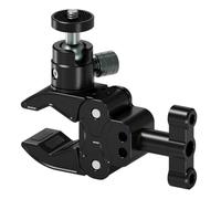 Uxsjakjsd Support de Cardan Universel à Vis 1/4, Tête Sphérique en Métal, Pince de Crabe Multifonction pour Appareil Photo de Sport, Photographie, Cardan, Pince Solide