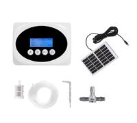 Uxsjakjsd Système D'Irrigation Goutte à Goutte Intelligent Double Pompe Minuterie de Pompe à Eau Jardin Énergie Solaire Dispositif D'Arrosage Automatique