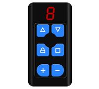 Uxsjakjsd TéLéCommande MultifréQuence 8 Canaux pour Portail, Porte, Volet Roulant, Porte de Garage, Porte ÉLectrique, Copie de TéLéCommande A