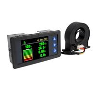 Uxsjakjsd Testeur de Capacité de Batterie à Capteur à Effet Hall DC 10-100 V, Coulombmètre, Voltmètre, Moniteur de Tension, Courant, Affichage de Puissance, 400 A