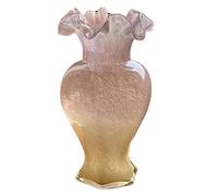Uxsjakjsd Vase à Fleurs en Verre Rose, Style Milieu du Siècle, en Laque, Décoration D'Orchidée, Ornements Décoratifs pour Salon