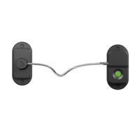 Uxsjakjsd Verrou à Empreinte Digitale en Acier Inoxydable, Verrou de Sécurité Rechargeable pour Enfants, pour Armoire, Réfrigérateur, Tiroir, Porte, pour la Sécurité à Domicile, Noir.