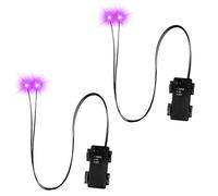 Uxsjakjsd Yeux à LED pour Halloween avec Minuterie, 2 Yeux Squelettes, Yeux d'horreur à Faire Soi-Même pour, Citrouilles, Pierres Tombales, Accessoires C