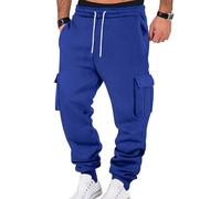 uxxnjfg Pantalon Tactique Homme Travail Cargo Grande Taille Pantalon Chino Homme Randonnée Multipoches Baggy Sportswear Slim Chantier Militaire Pants Chasse Imperméable Survêtement Royal Blue M