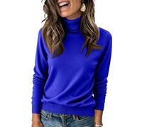 uxxnjfg Pull Femme Hiver Chaud Haut Chic Et Elegant Tunique Col roulé Polaire Cachemire Sweat Chaude Laine Slim Fit Basique sous Pull