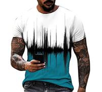 uxxnjfg T Shirt Homme Marque Col Rond T-Shirt Été Manches Courtes Sportswear, Idee Cadeau Homme - Coton Leger Grande Taille T Shirt Running Pas Cher Blouse Top(Blanc,XL)