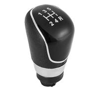 UYAERWA Couvercle De Bouton De Manette De Vitesse De Voiture 5/6 Vitesses Pour Ford Pour Fiesta MK7 2008-2013 Pour Focus MK2/FL 2008-2011 Manuel Voiture TêTe BâTon SéLecteur(Black- 5 speed)