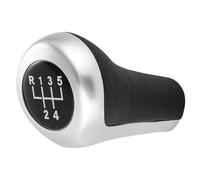 UYAERWA Voiture TêTe BâTon SéLecteur Pommeau De Levier De Vitesse Manuel 5/6 Pour BMW Pour Série 1 3 5 6 7 E30 E32 E34 E36 E38 E39 E46 E53 E60 E63 E83 E84 E90 E91 X1 X3 X5(MatteSilver-5 Speed)