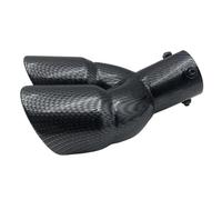 UYCHYTQR Gorge arrière Queue Embout D'échappement Universel en Acier Inoxydable 63 Mm Silencieux Accessoire De Voiture(Fibre de Carbone)