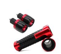 UYCHYTQR Poignées Moto pour CB 400 500 750 1300 CB400 CB500 CB750 CB1300 CB500F Poignées De Guidon De Moto Embout De Guidon(Rouge)