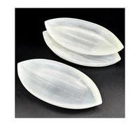 UYCUODLUY 1 bol décoratif en sélénite - Cristal de quartz ovale irrégulier sculpté, for décoration intérieure et cadeaux, assiette