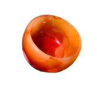 UYCUODLUY 1 bol en quartz et agate rouge, coupe cristal, décoration de la maison