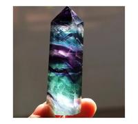 UYCUODLUY 1 pièce de 10 à 11 cm colonne hexagonale en fluorite colorée pointe