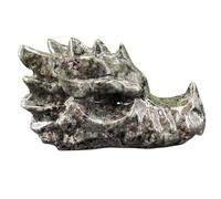 UYCUODLUY 1 pièce de 7 cm sculpté à la main en cristal quartz Yooperlite crâne dragon