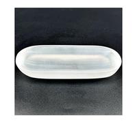 UYCUODLUY 1 pièce de décoration bol en sélénite, cristal quartz sculpté ovale irrégulier