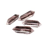 UYCUODLUY 1 prisme hexagonal à double pointe en cristal blanc transparent de 5 6 cm