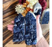 UYCUODLUY 1 tour de cristal fluorite bleuet ultra rare 200 à 300 g - grande avec quartz blanc, couleur bleu-violet profond